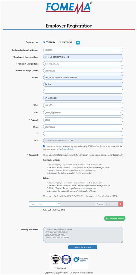 How to Register on Fomema Employer Portal .